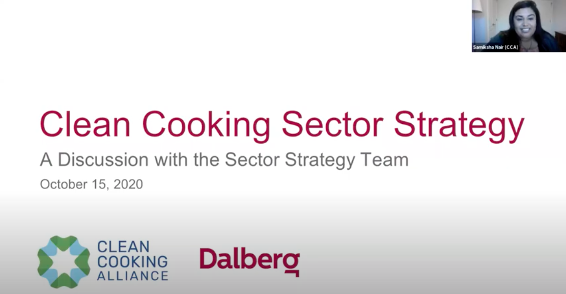 Clean Cooking Sector Strategy: A Discussion with the Sector Strategy Team